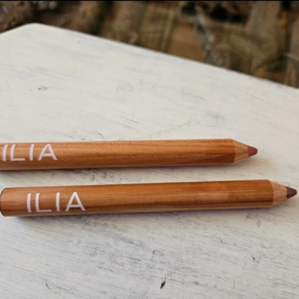 ILIA Lip Sketch Hydrating Crayon Lot of #2 Standard Size PINK DOOR & GENRE